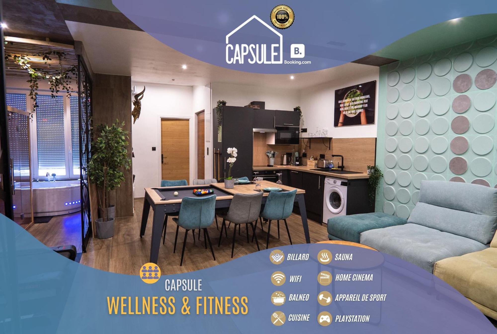 Capsule Wellness - Sauna - Balneo - Machine De Sport Privatif - Ps5 - 2 Chambres Valenciennes Exteriér fotografie